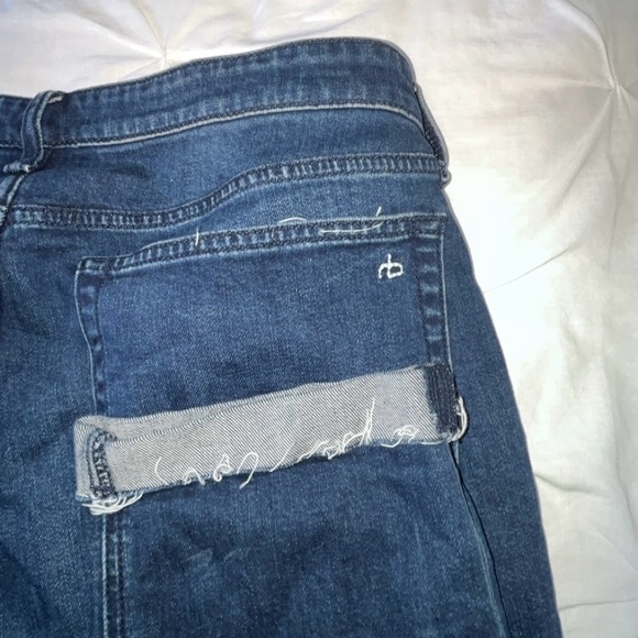 Rag & Bone Women’s Dre Low-Rise Slim Boyfriend Medium Wash Cuffed Jean SIZE 32 - Picture 6 of 9